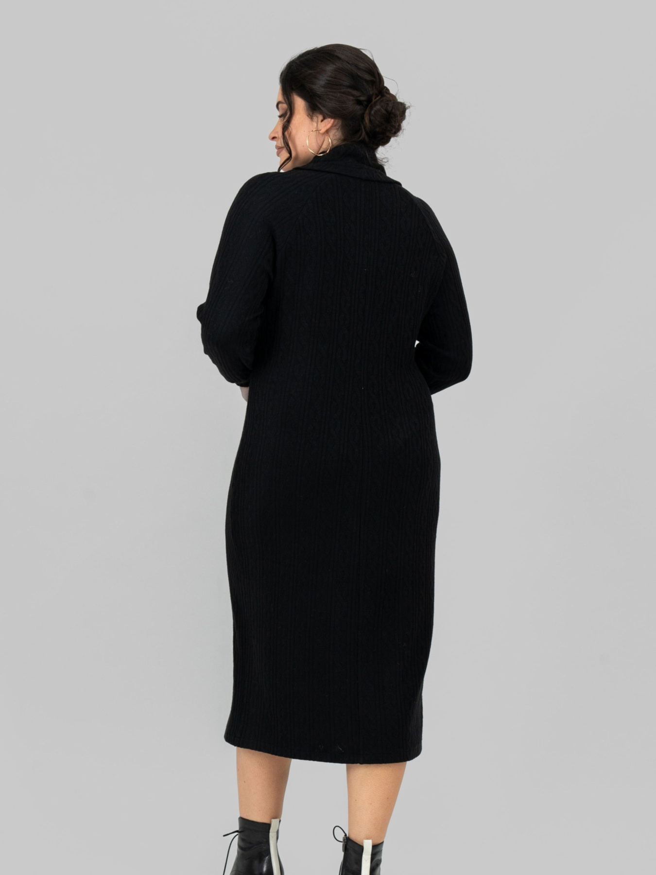 Платье миди All Posa модель ap102212p-chornij Фото