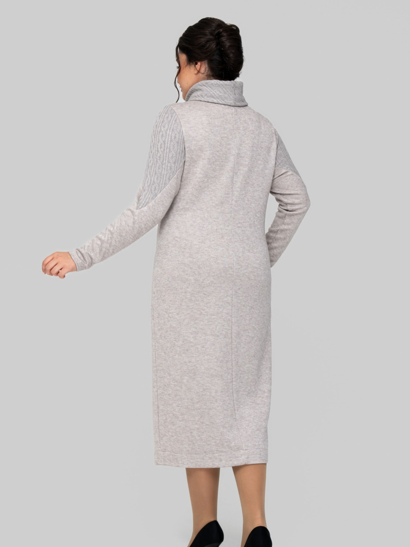 Платье миди All Posa модель ap102197p-kakao Фото