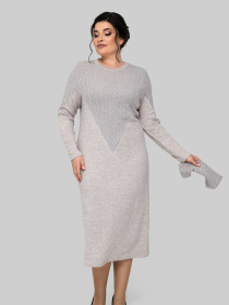 Платье миди All Posa модель ap102197p-kakao Фото