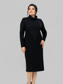 Платье миди All Posa модель ap102197p-chornij Фото