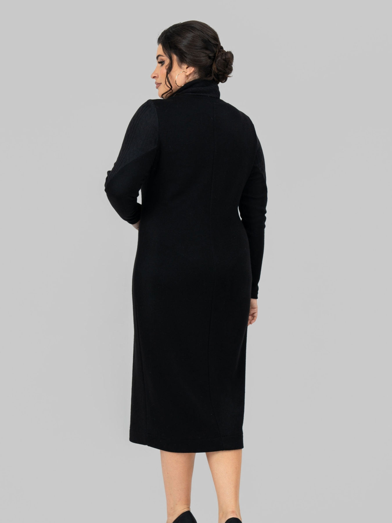 Платье миди All Posa модель ap102197p-chornij Фото