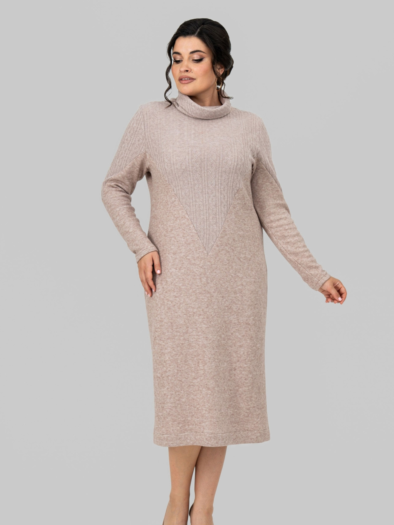 Сукня міді All Posa модель ap102197p-moko Фото