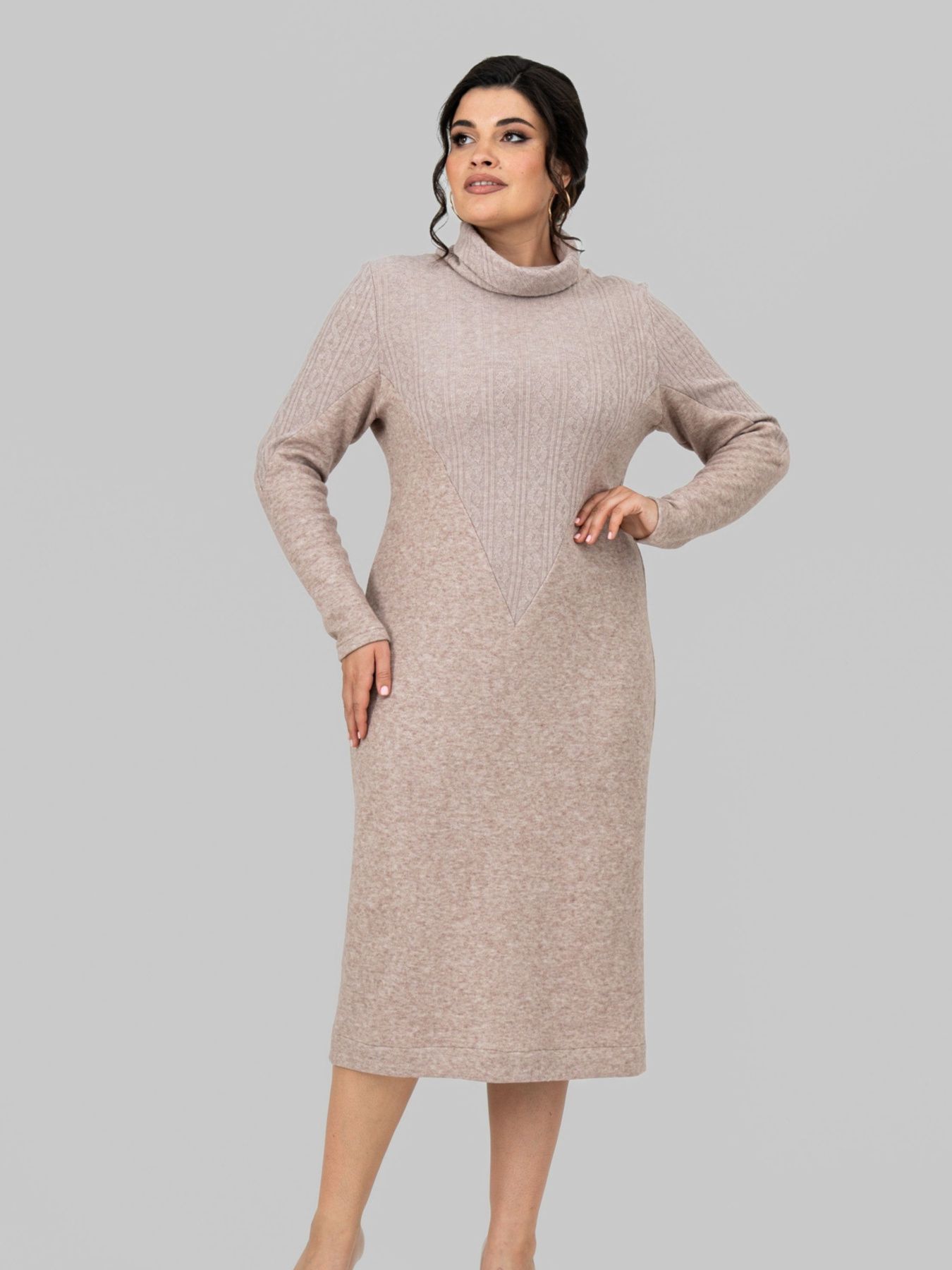 Сукня міді All Posa модель ap102197p-moko Фото