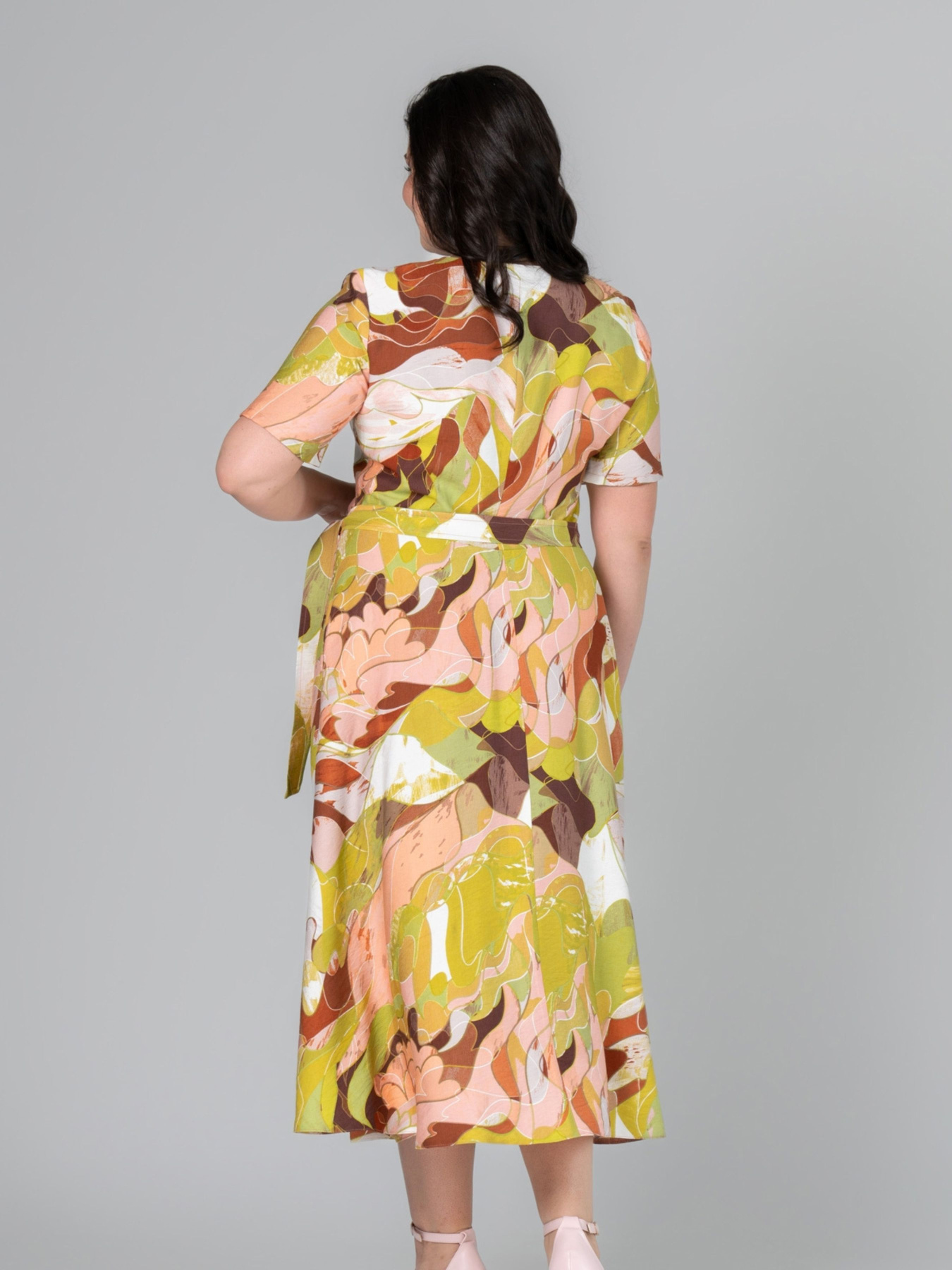 Сукня міді All Posa модель ap101993p-grchicq Фото