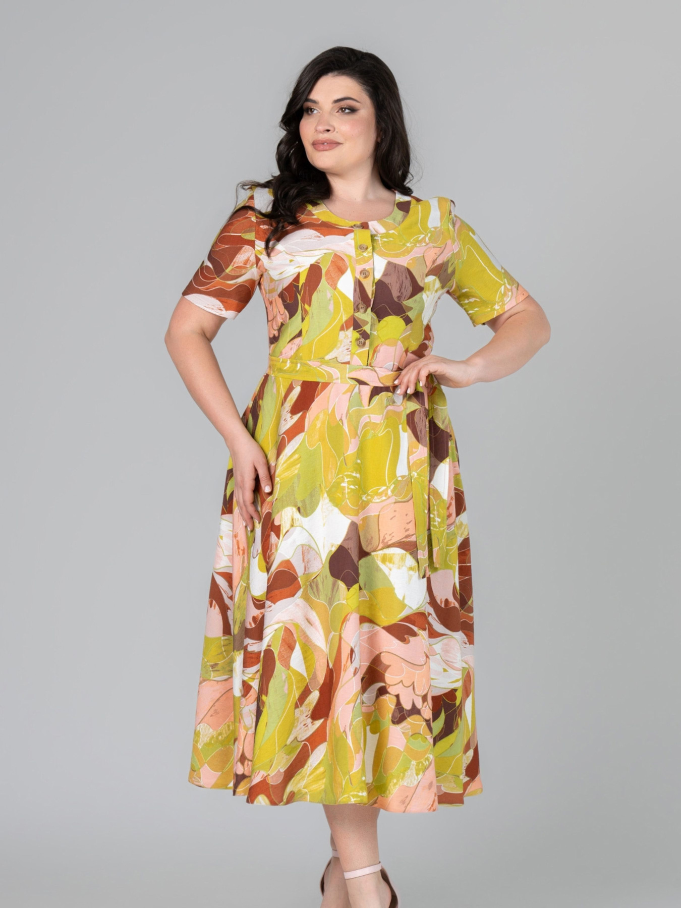 Платье миди All Posa модель ap101993p-grchicq Фото