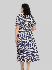 Платье миди All Posa модель ap101993p-sinj Фото