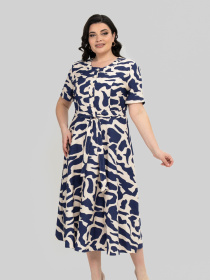 Платье миди All Posa модель ap101993p-sinj Платье миди All Posa модель ap101993p-sinj Фото