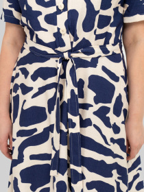 Платье миди All Posa модель ap101993p-sinj Платье миди All Posa модель ap101993p-sinj Фото