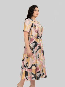 Сукня міді All Posa модель ap101993p-abstrakcq Сукня міді All Posa модель ap101993p-abstrakcq Фото