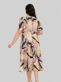 Сукня міді All Posa модель ap101993p-abstrakcq Сукня міді All Posa модель ap101993p-abstrakcq Фото