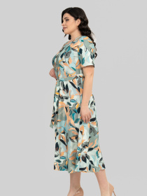 Сукня міді All Posa модель ap101993p-bryuza Фото