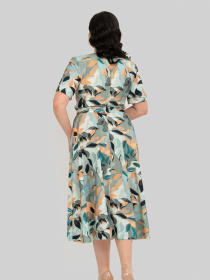 Сукня міді All Posa модель ap101993p-bryuza Фото