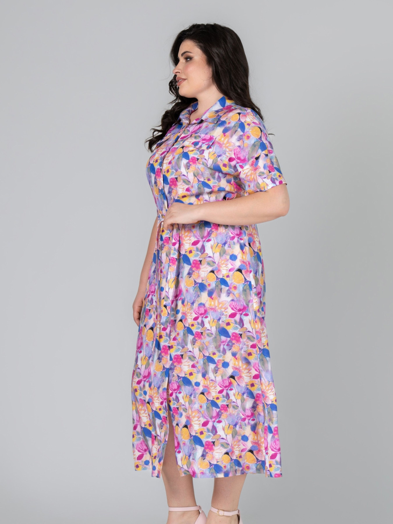 Сукня міді All Posa модель ap101989p-kvti Фото