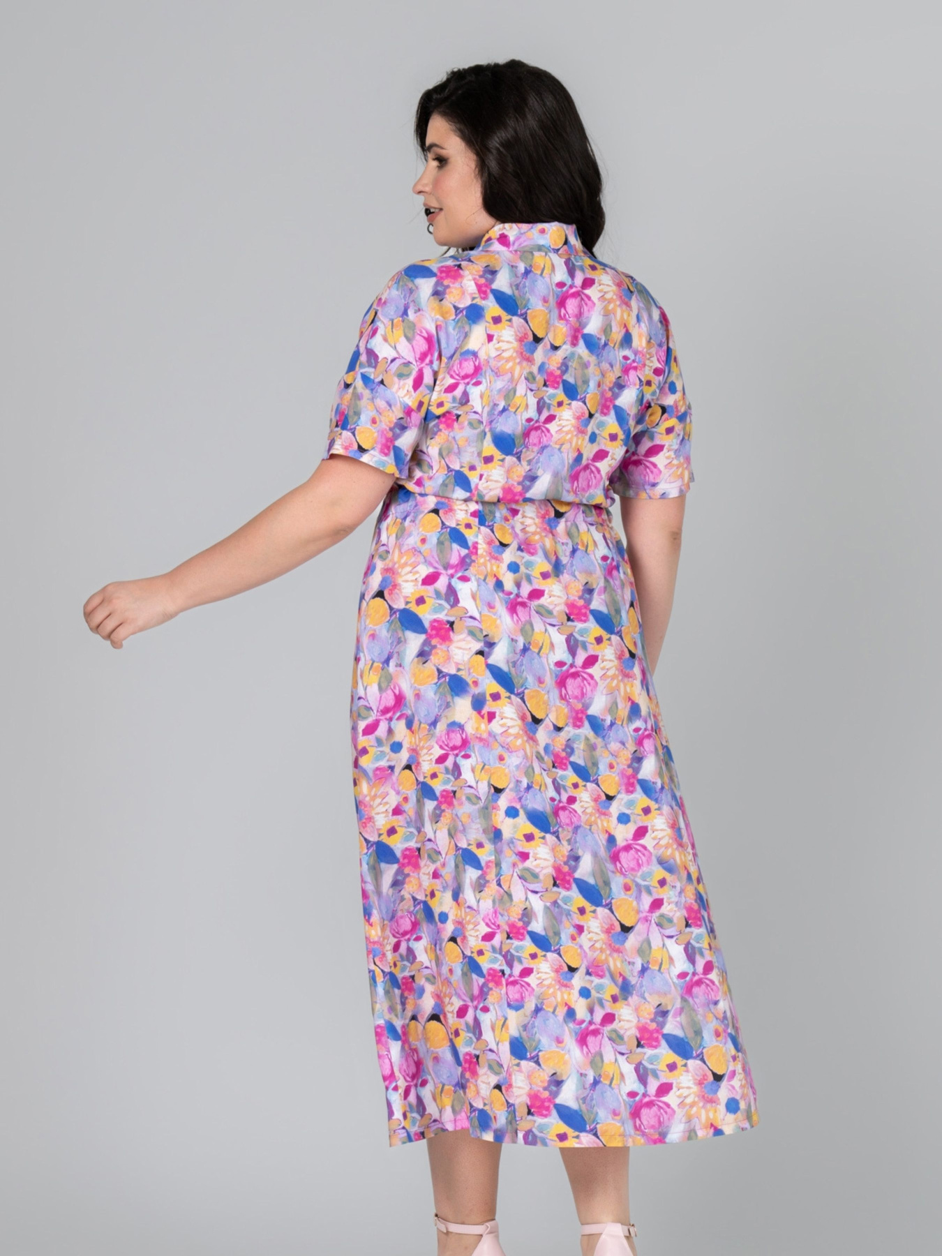 Сукня міді All Posa модель ap101989p-kvti Фото