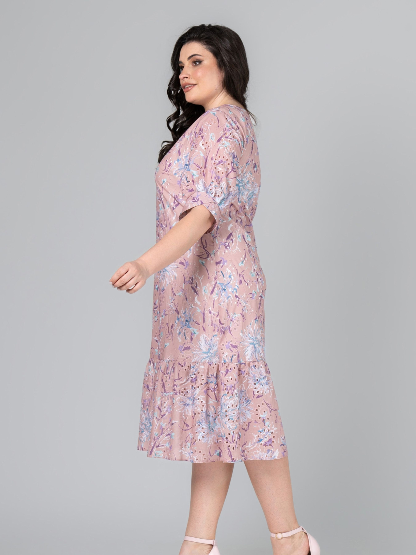 Сукня міді All Posa модель ap101987p-persik Фото