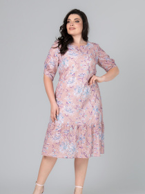 Платье миди All Posa модель ap101987p-persik Фото