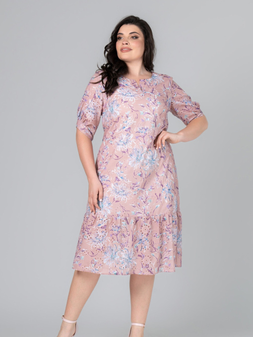 Сукня міді All Posa модель ap101987p-persik Фото