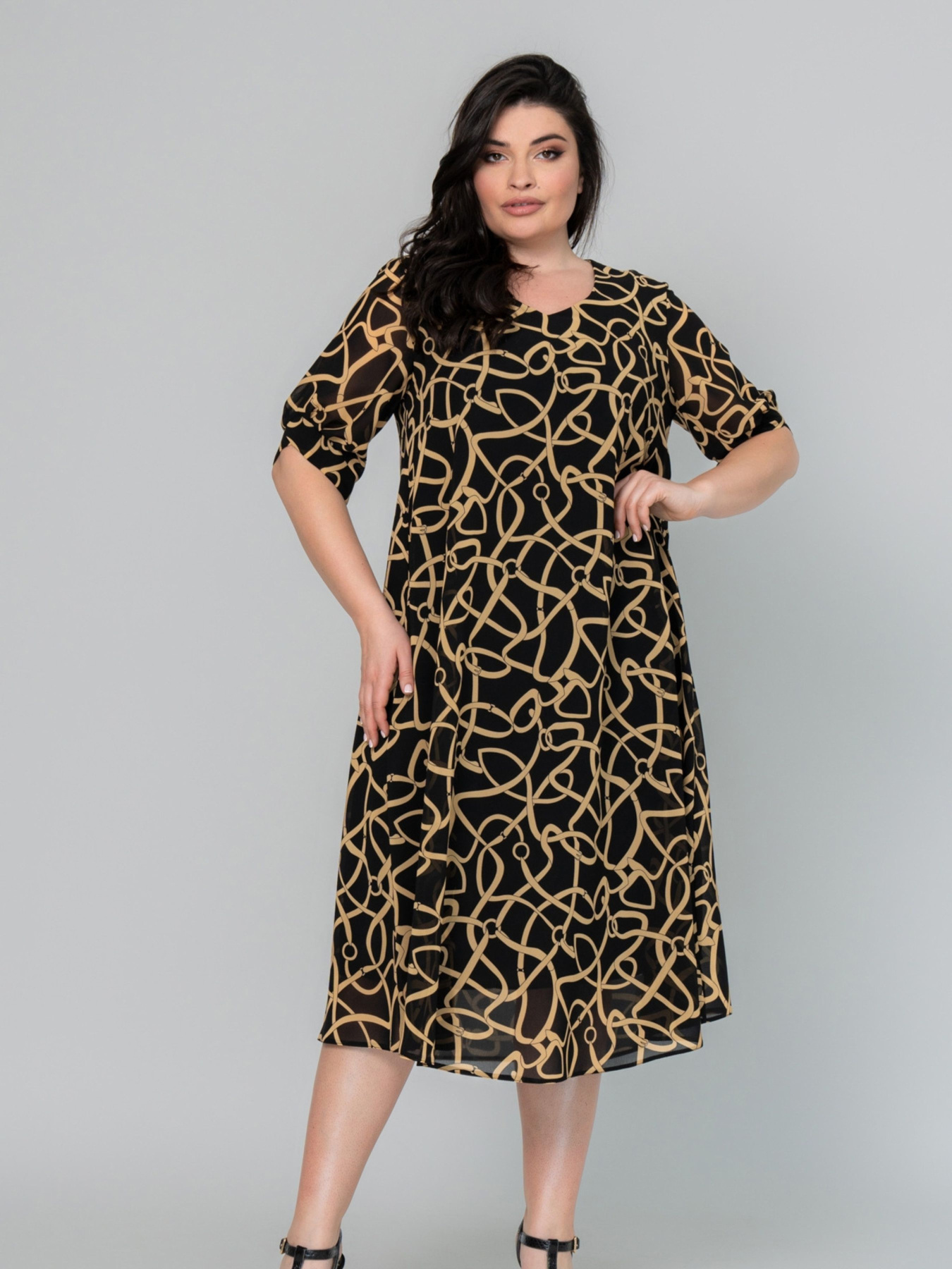 Платье миди All Posa модель ap101958p-lancyuzhki Фото