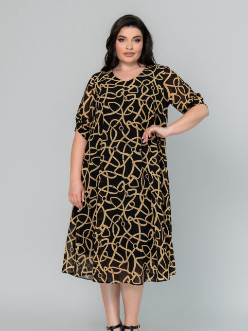 Платье миди All Posa модель ap101958p-lancyuzhki Фото