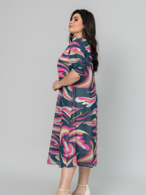 Сукня міді All Posa модель ap101958p-malina Фото