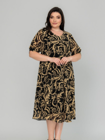 Сукня міді All Posa модель ap101958p-venzelq Фото