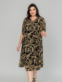 Сукня міді All Posa модель ap101958p-venzelq Фото