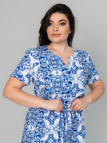 Сукня міді All Posa модель ap101949p-blij Фото