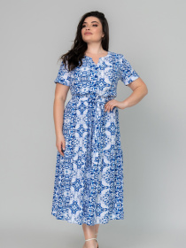 Платье миди All Posa модель ap101949p-blij Фото