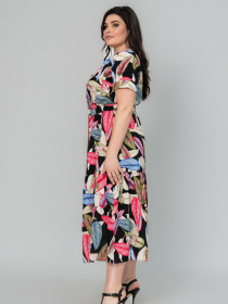 Сукня міді All Posa модель ap101949p-chornij Фото