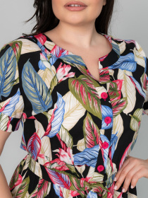 Сукня міді All Posa модель ap101949p-chornij Фото