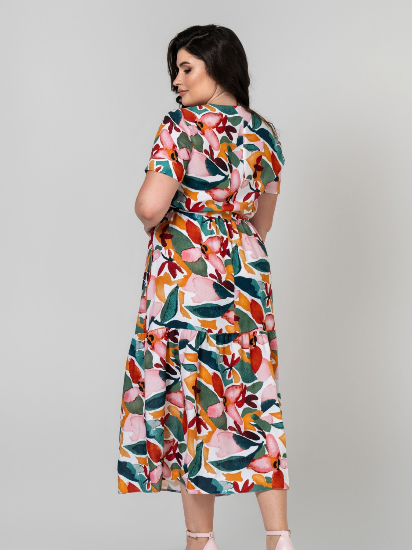 Сукня міді All Posa модель ap101949p-listq Фото