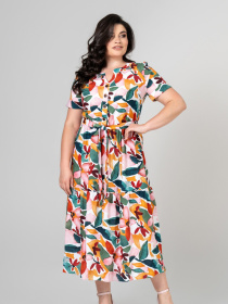 Сукня міді All Posa модель ap101949p-listq Фото