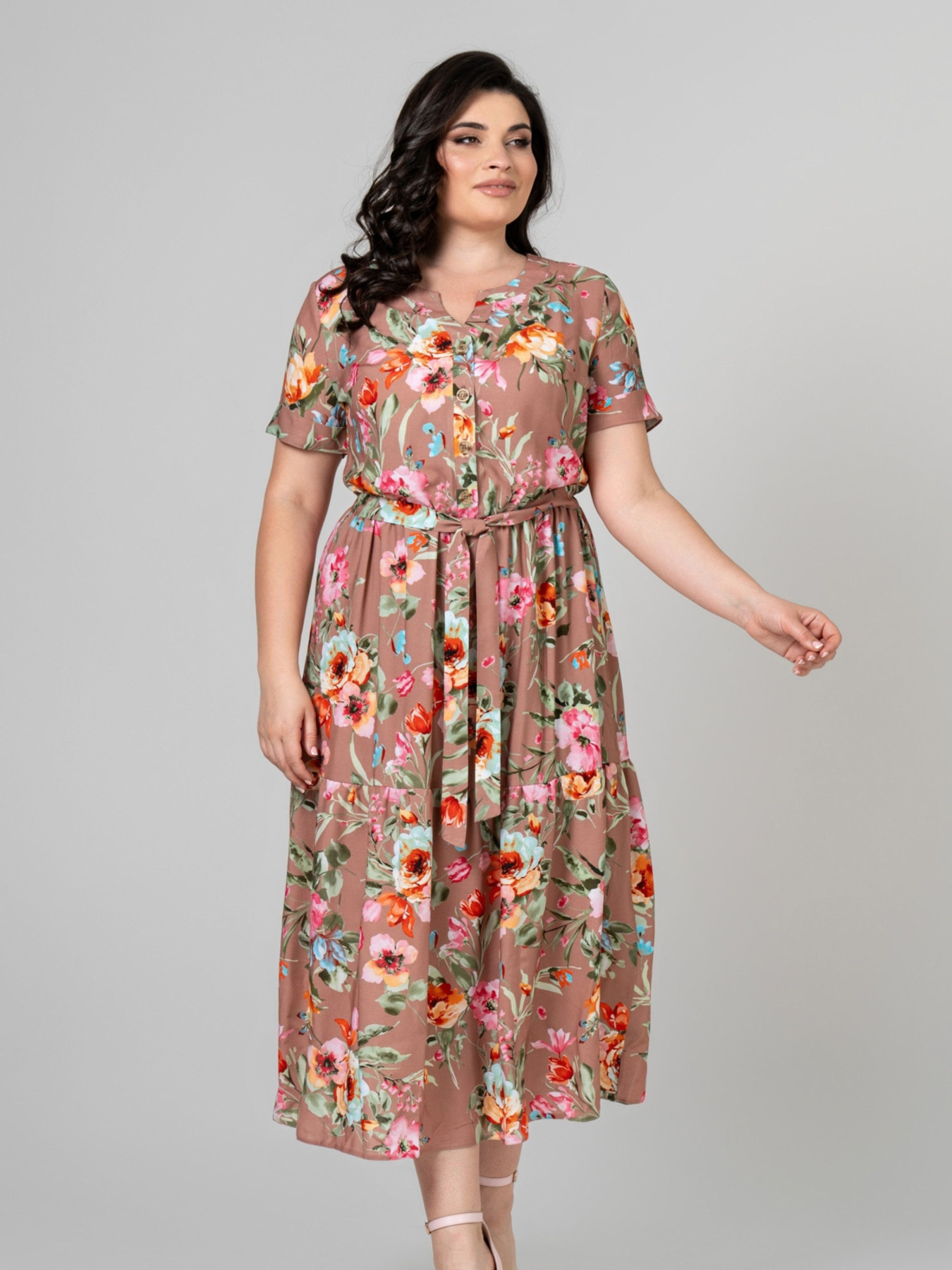 Сукня міді All Posa модель ap101949p-moko Фото