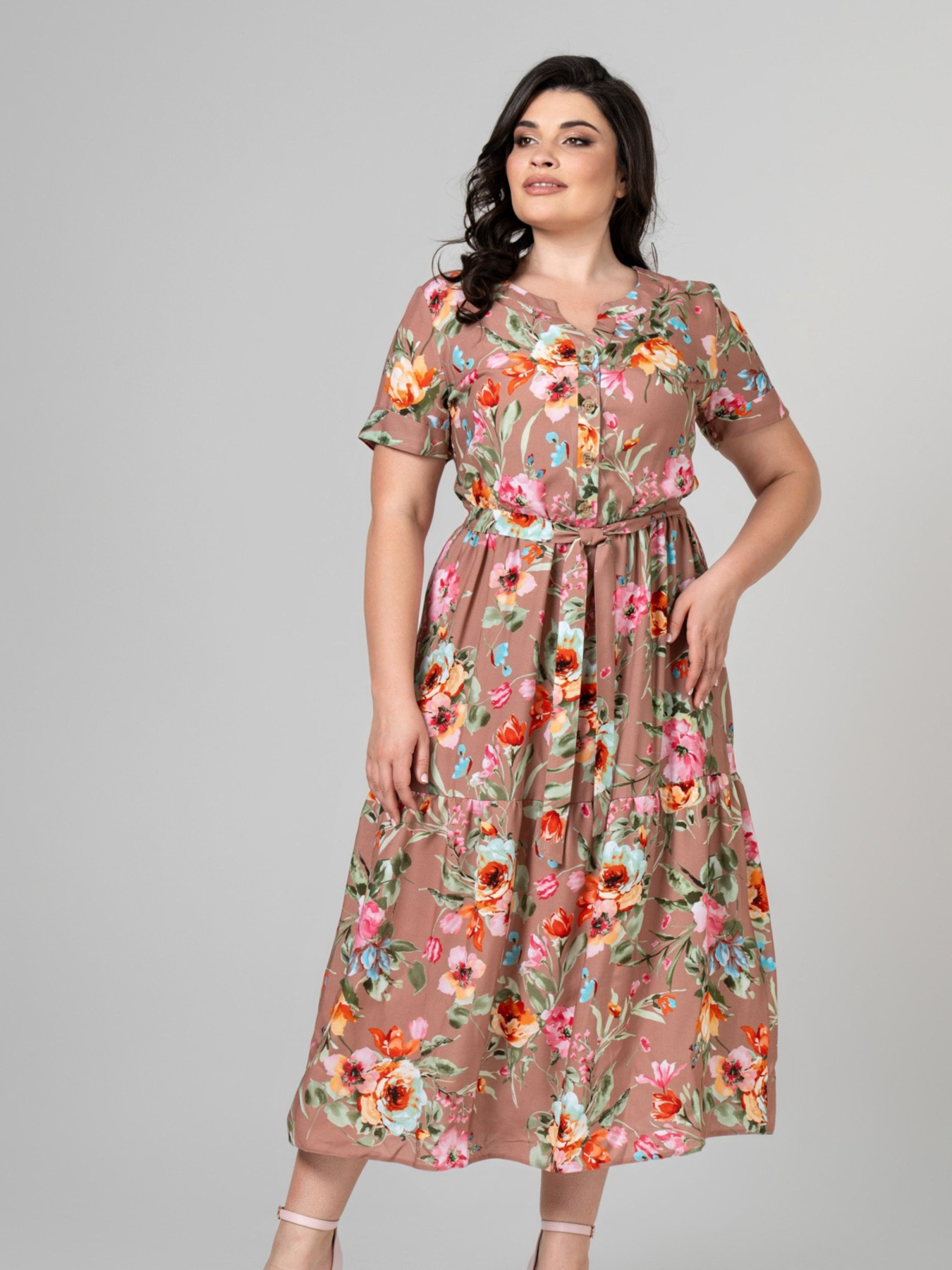 Сукня міді All Posa модель ap101949p-moko Фото