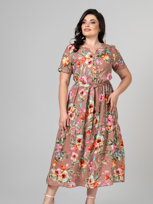 Сукня міді All Posa модель ap101949p-moko Фото