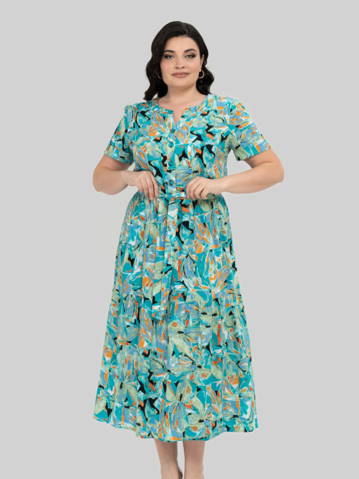 Платье миди All Posa модель ap101949p-salatovij Фото