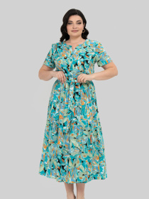 Платье миди All Posa модель ap101949p-salatovij Фото