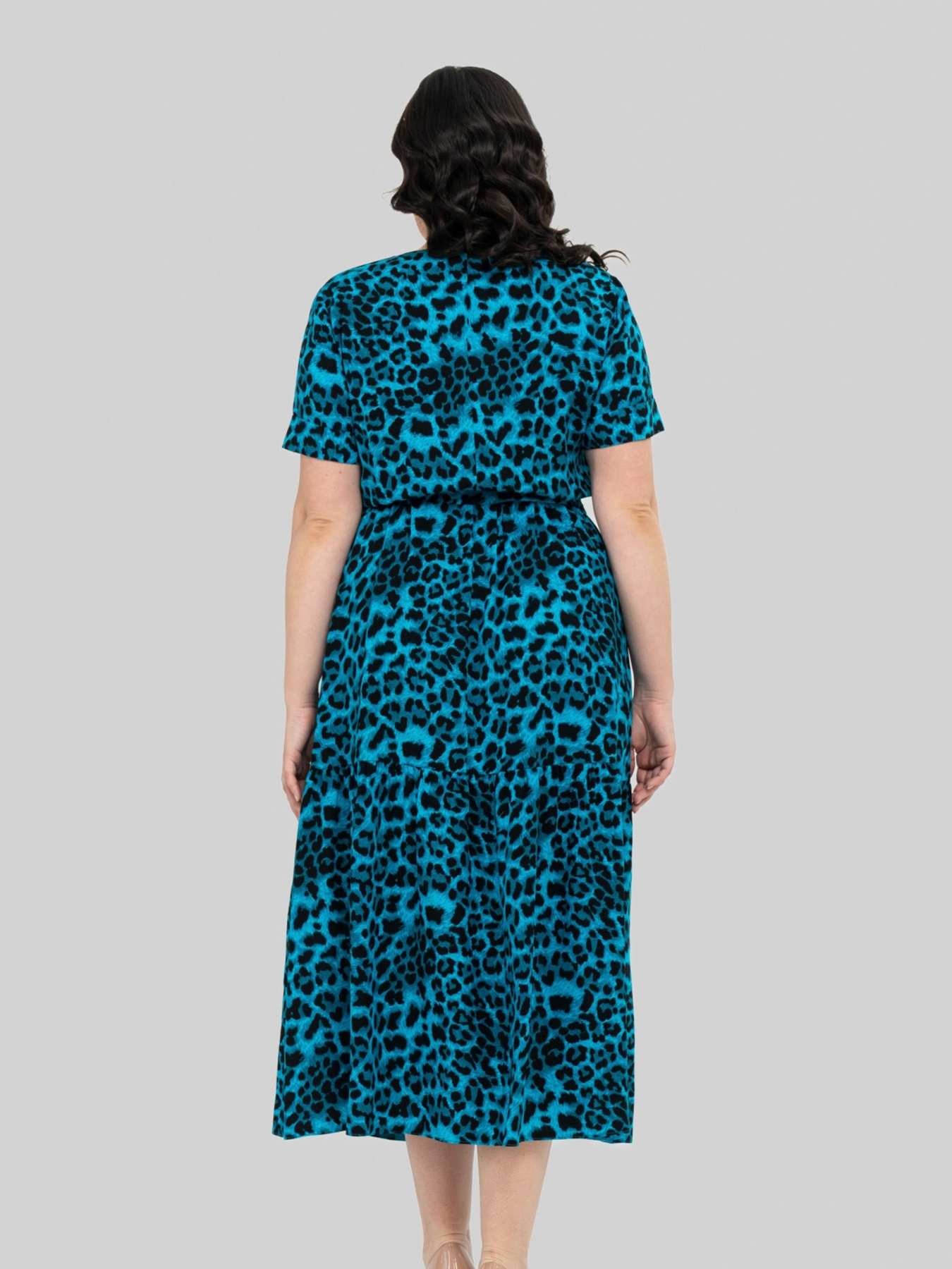 Платье миди All Posa модель ap101949p-leopard Фото