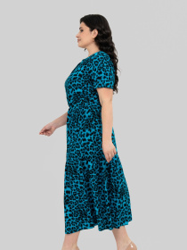 Платье миди All Posa модель ap101949p-leopard Фото