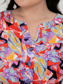 Сукня міді All Posa модель ap101949p-koral Фото