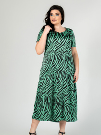 Платье миди All Posa модель ap101915p-salatovij Фото