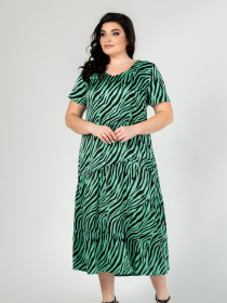 Платье миди All Posa модель ap101915p-salatovij Фото