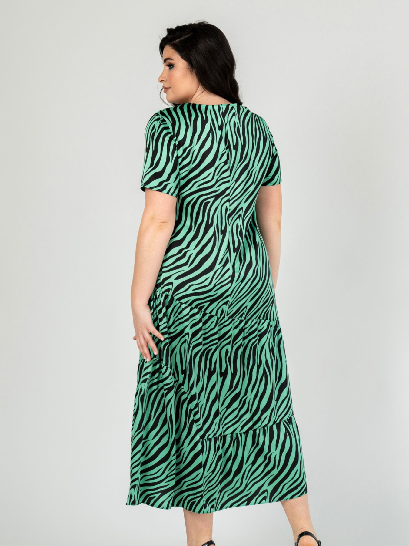 Платье миди All Posa модель ap101915p-salatovij Фото