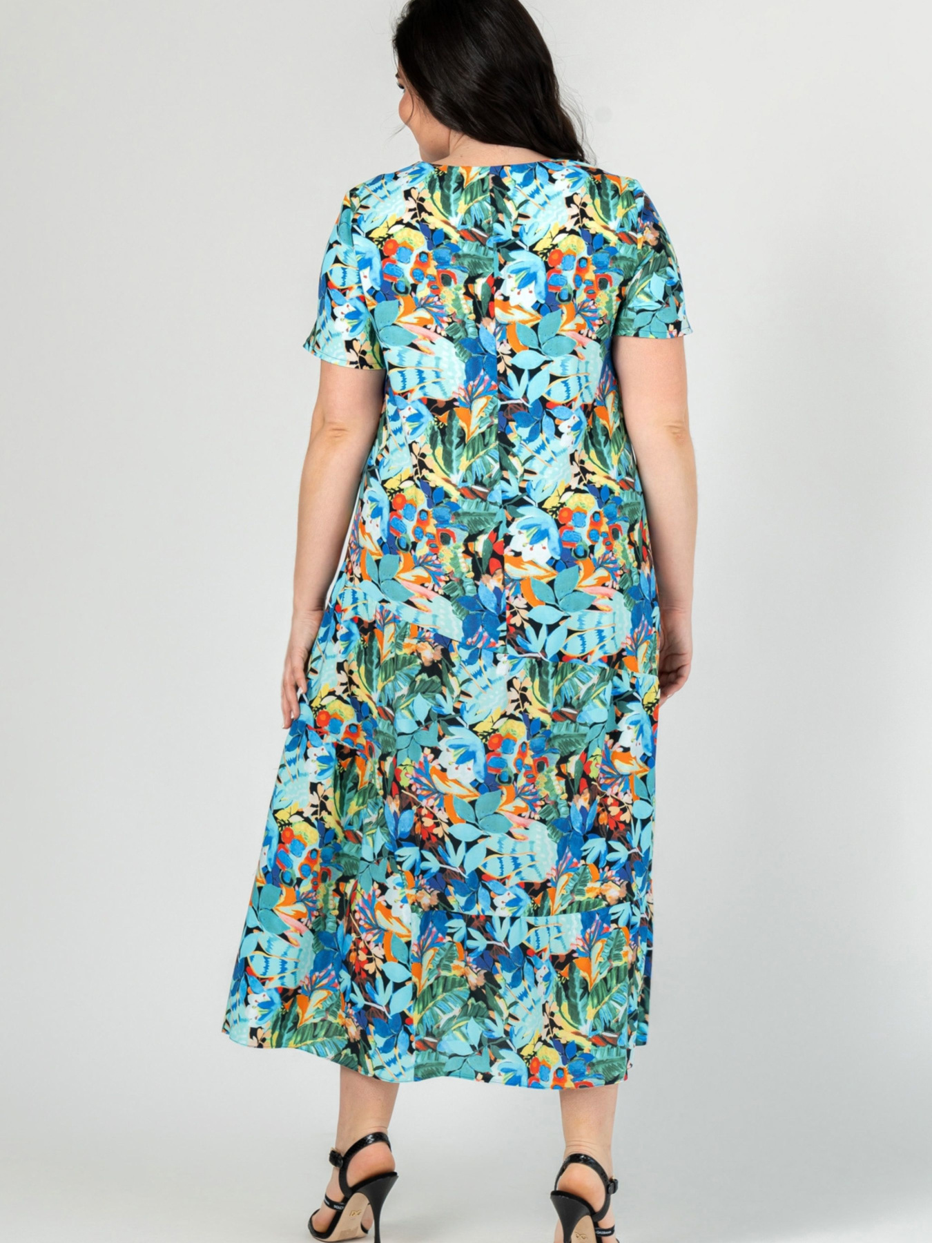 Платье миди All Posa модель ap101915p-listq Фото