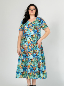 Платье миди All Posa модель ap101915p-listq Фото