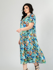 Сукня міді All Posa модель ap101915p-listq Фото