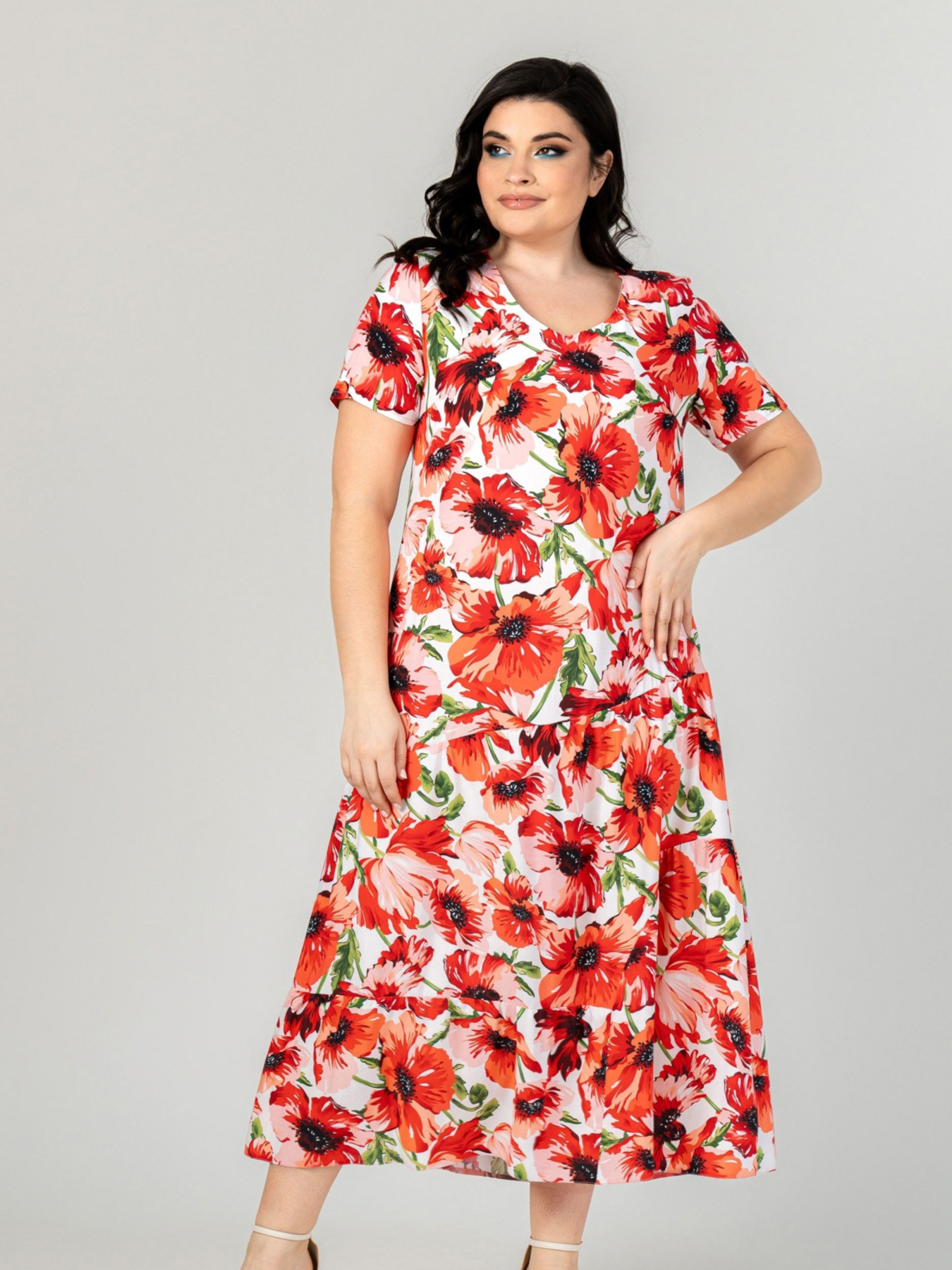 Сукня міді All Posa модель ap101915p-maki Фото