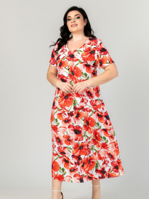 Сукня міді All Posa модель ap101915p-maki Сукня міді All Posa модель ap101915p-maki Фото