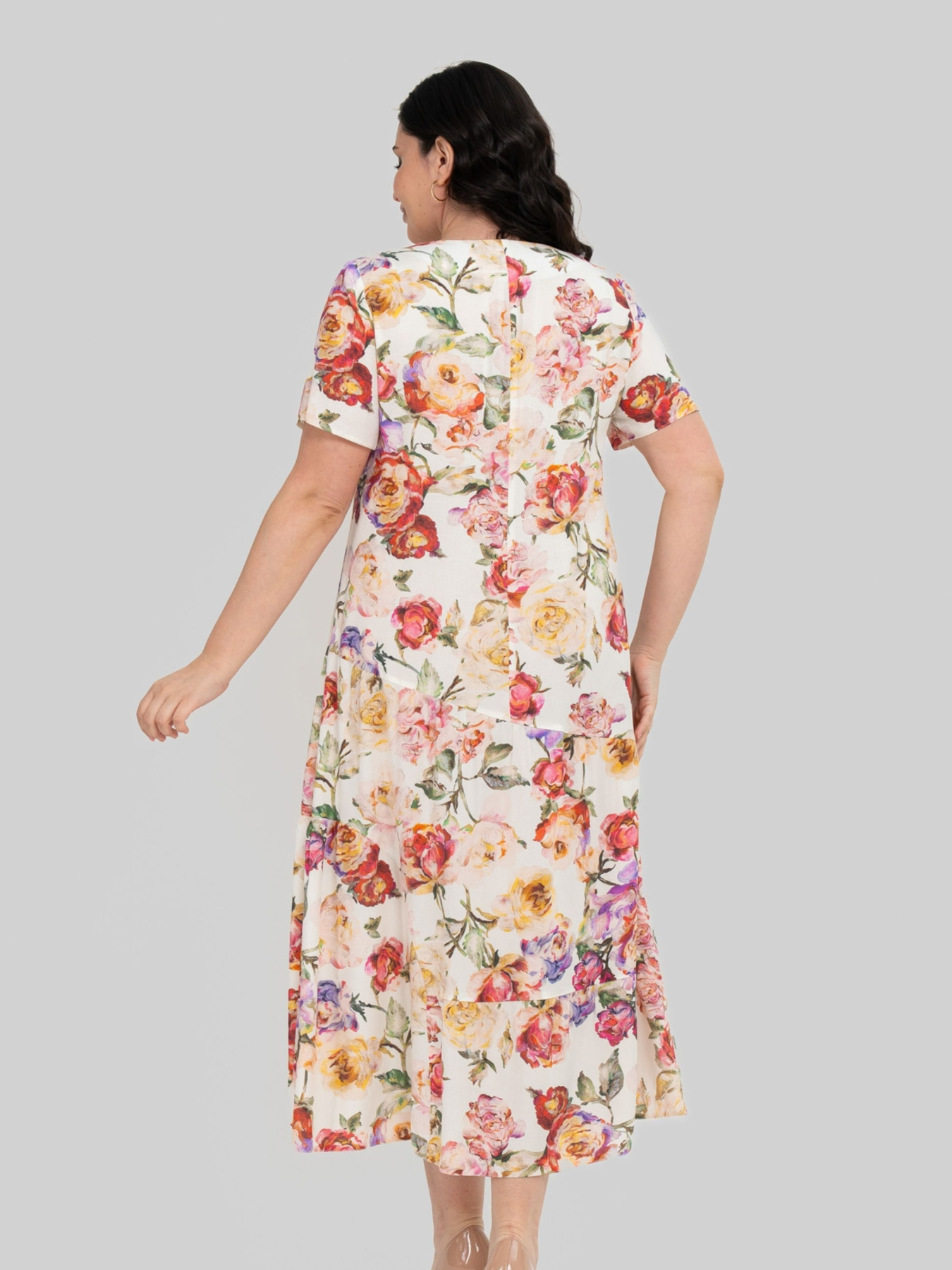 Сукня міді All Posa модель ap101915p-molochnij Фото