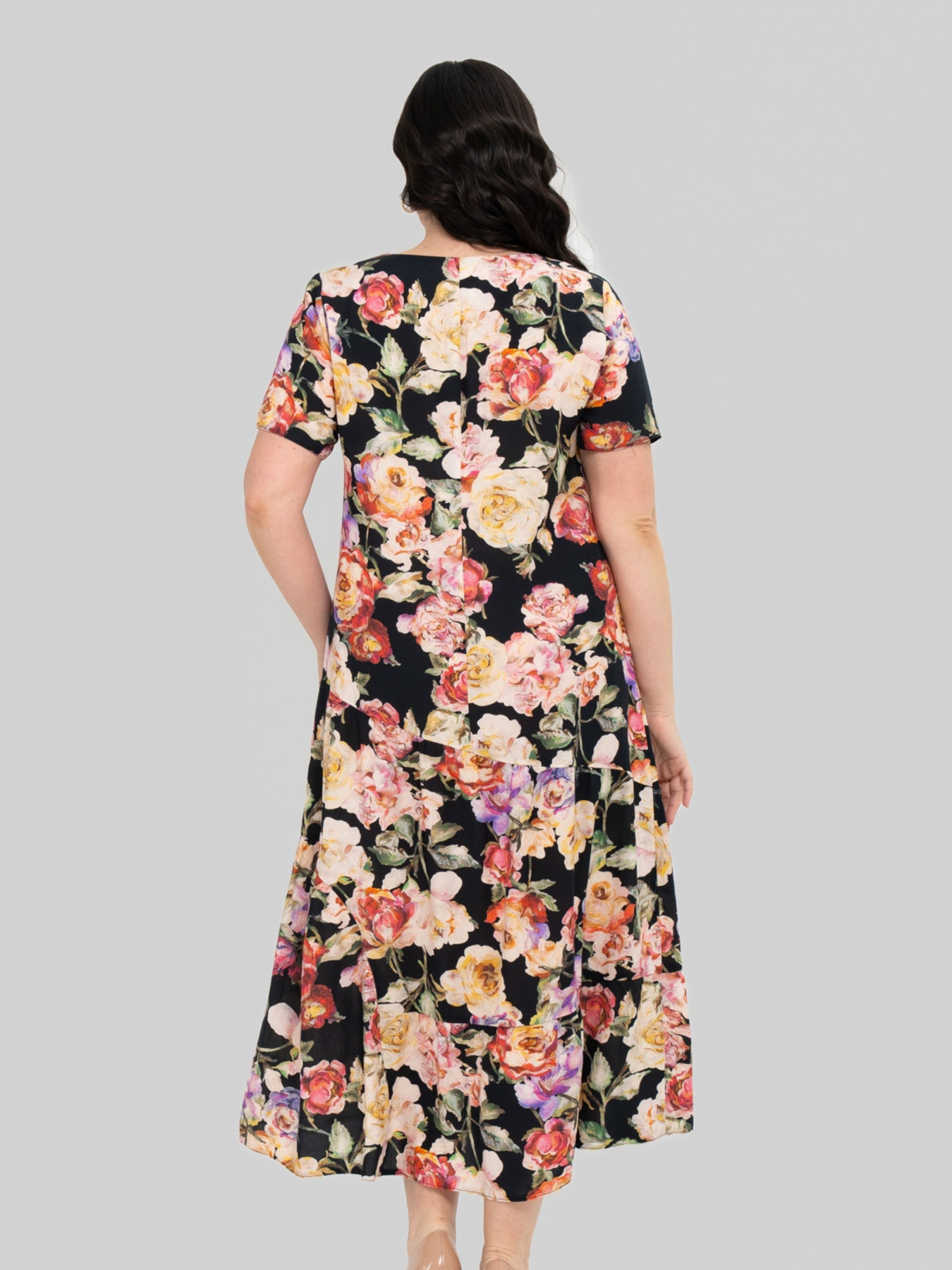 Платье миди All Posa модель ap101915p-chornij Фото